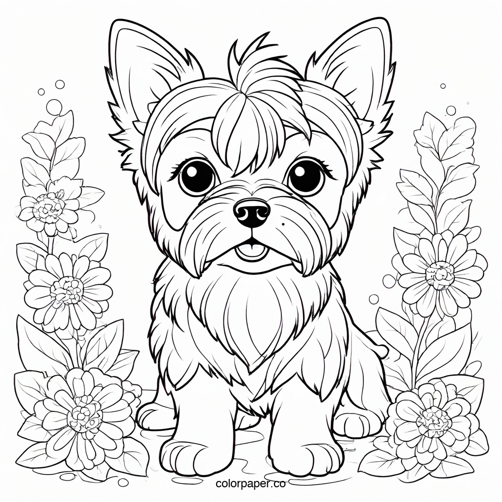 Adorable Kawaii Yorkshire Terrier Fun