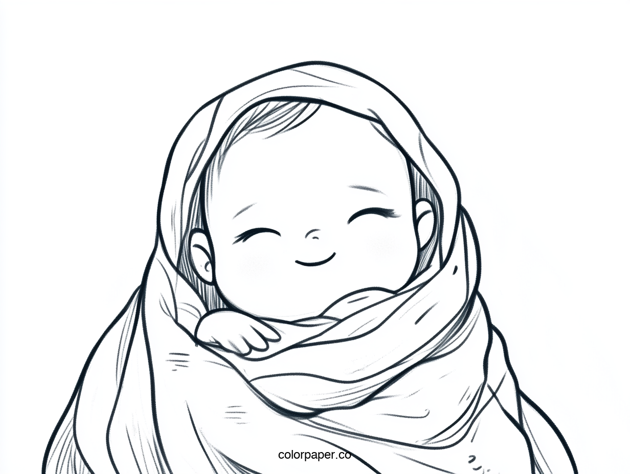 Baby Wrapped in a Blanket