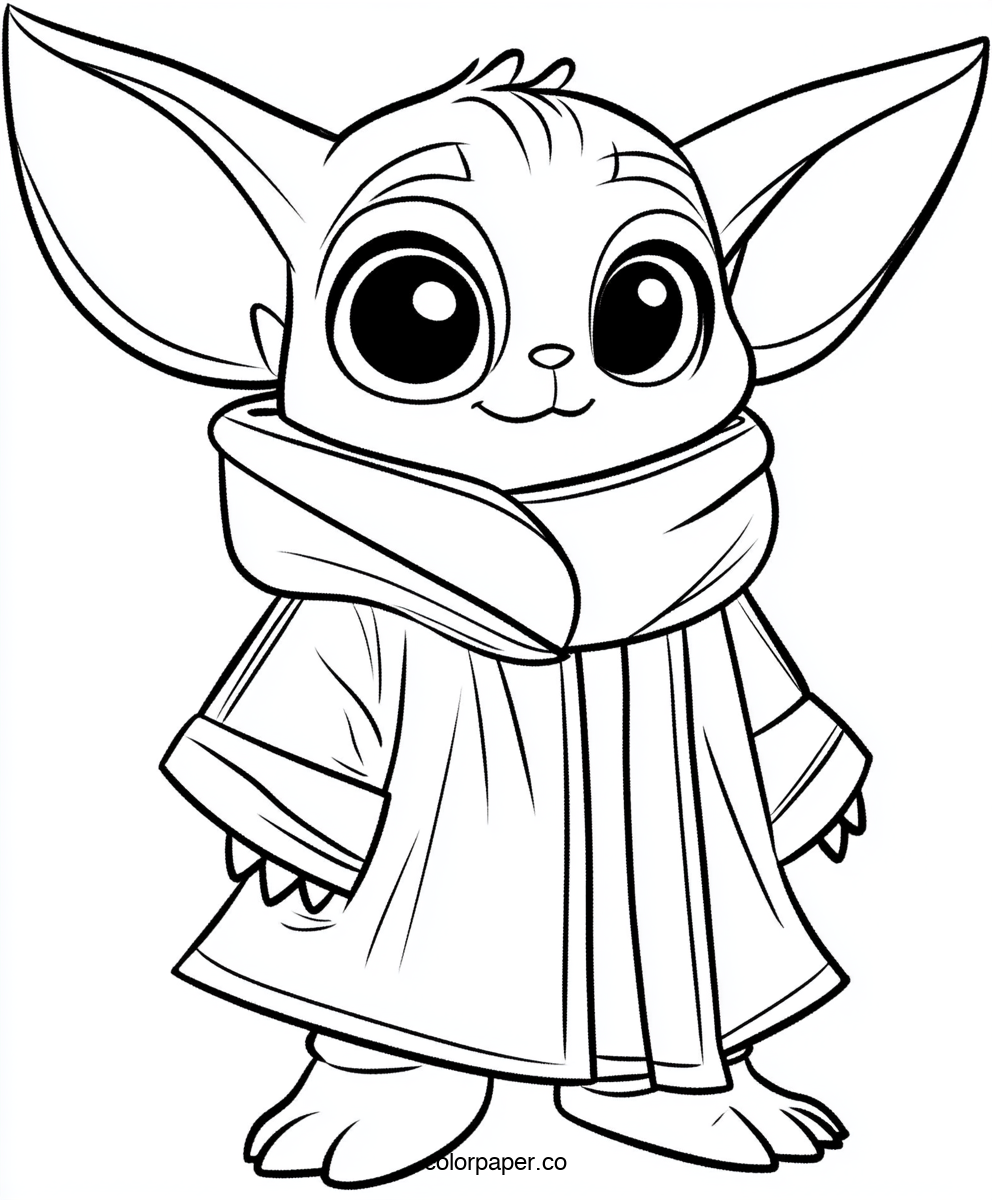 Baby Yoda with Big Ears