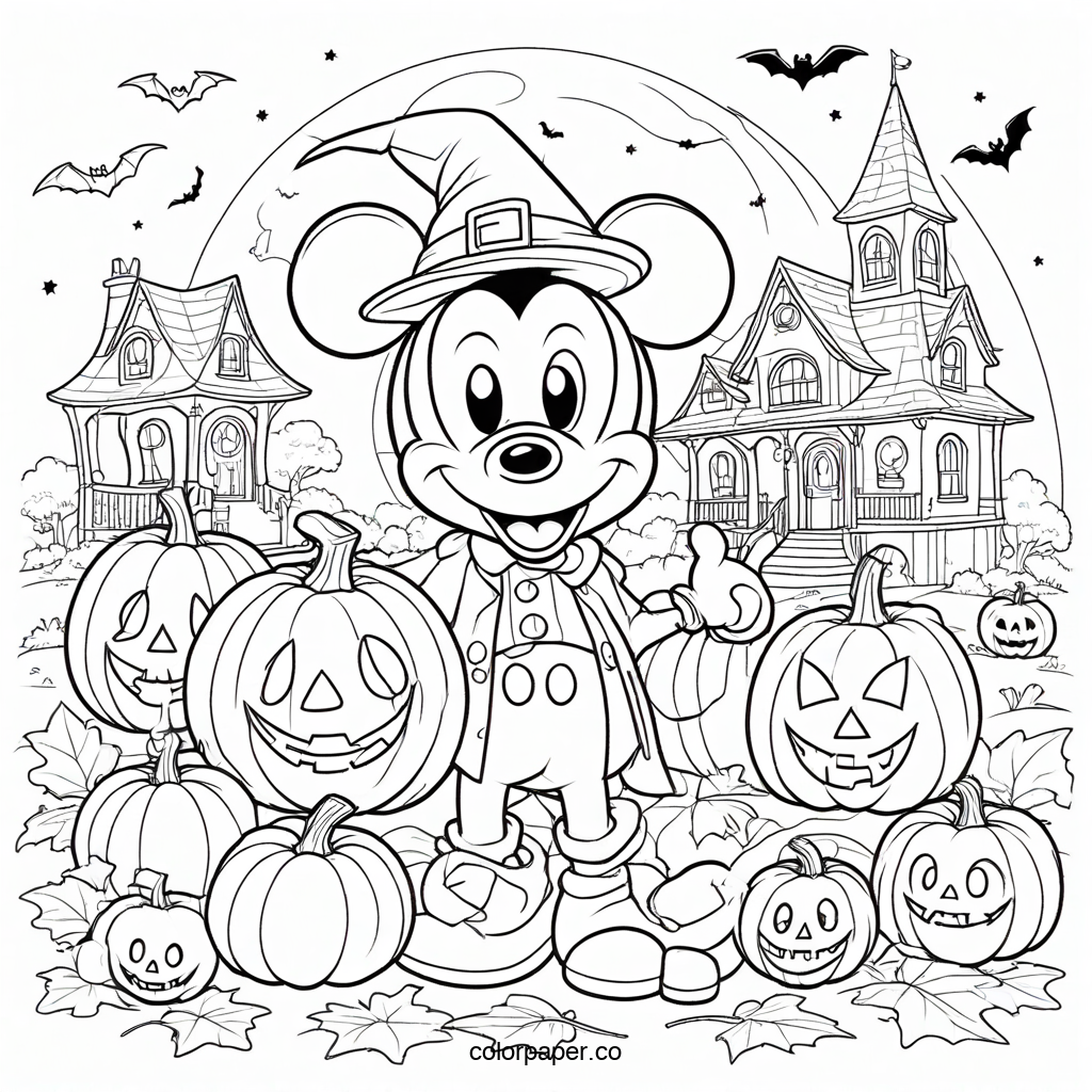 Charming Kawaii Mickey's Halloween Escapade