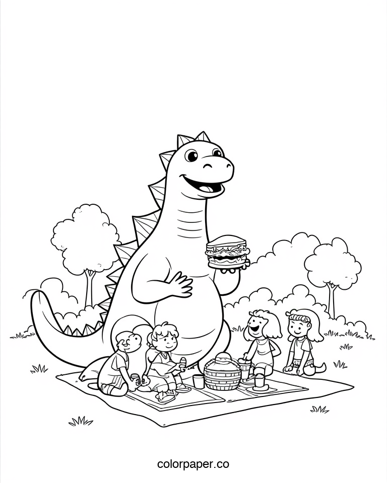 Godzilla at a Friendly Picnic