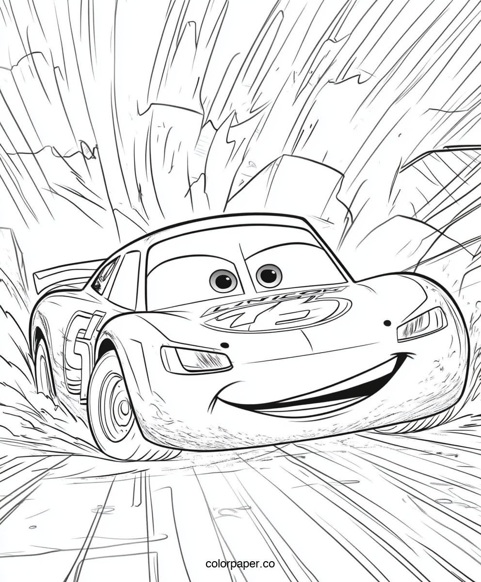 Lightning McQueen Ready to Race