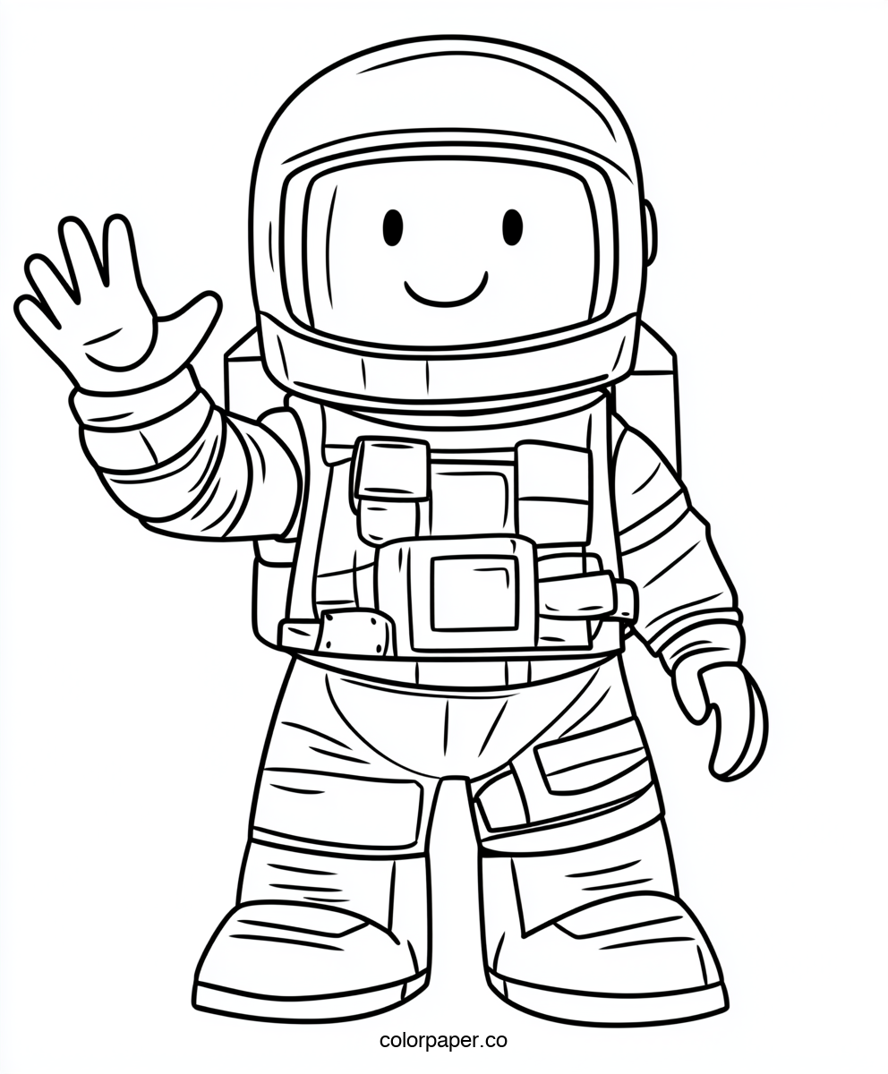 Roblox Character in a Spacesuit