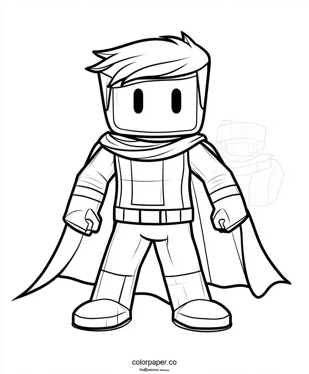 Roblox Character in a Superhero Cape