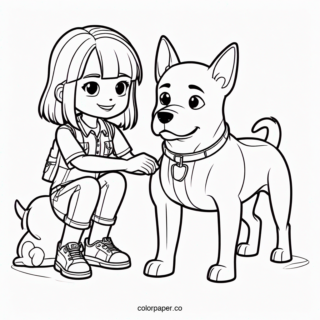 Roblox Character with a Pet Dog