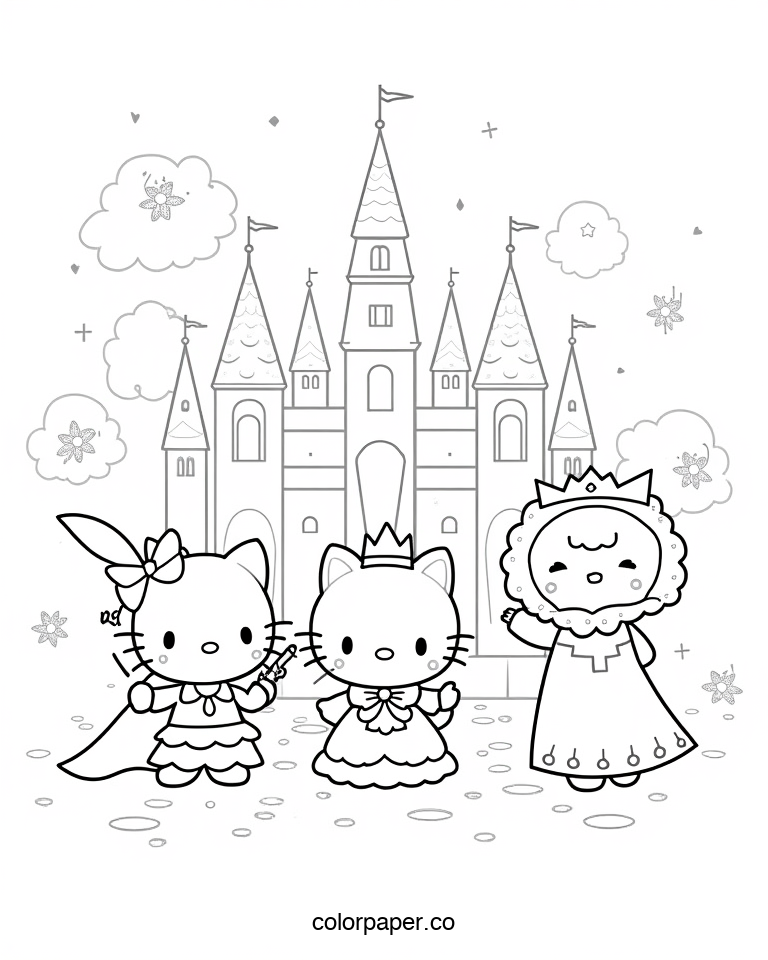 Sanrio Friends in a Fairy Tale Castle