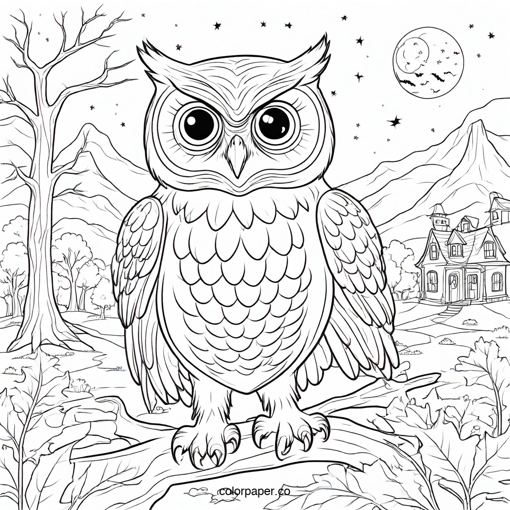 Spooky Owl Halloween Design