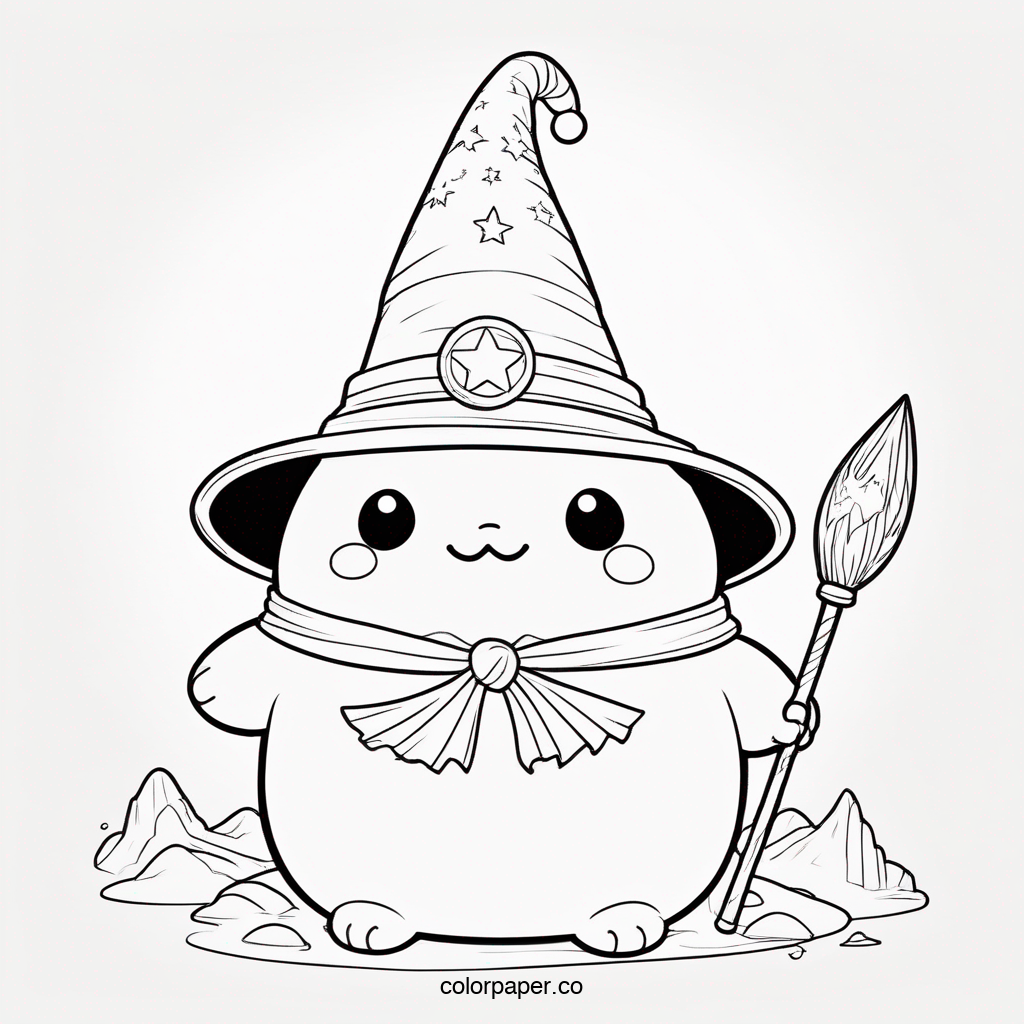 Squishmallow Dressed as a Wizard