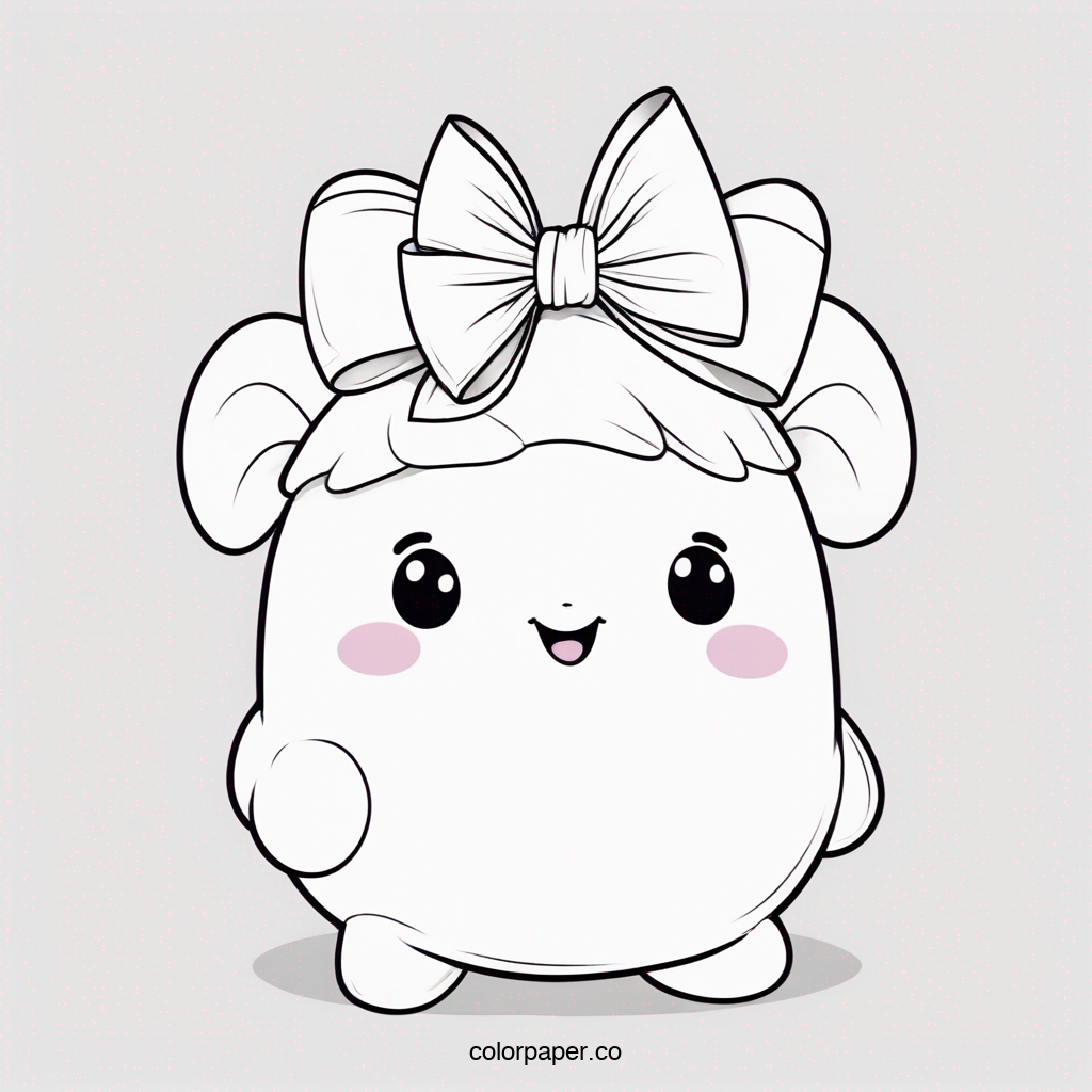 Squishmallow with a Bow