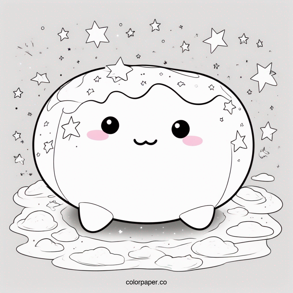 Squishmallow with Stars Around