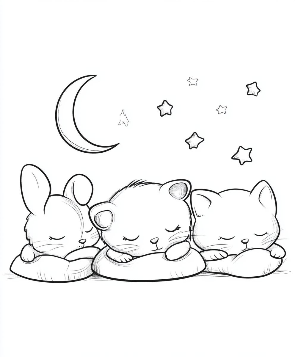 Baby Animals Sleeping