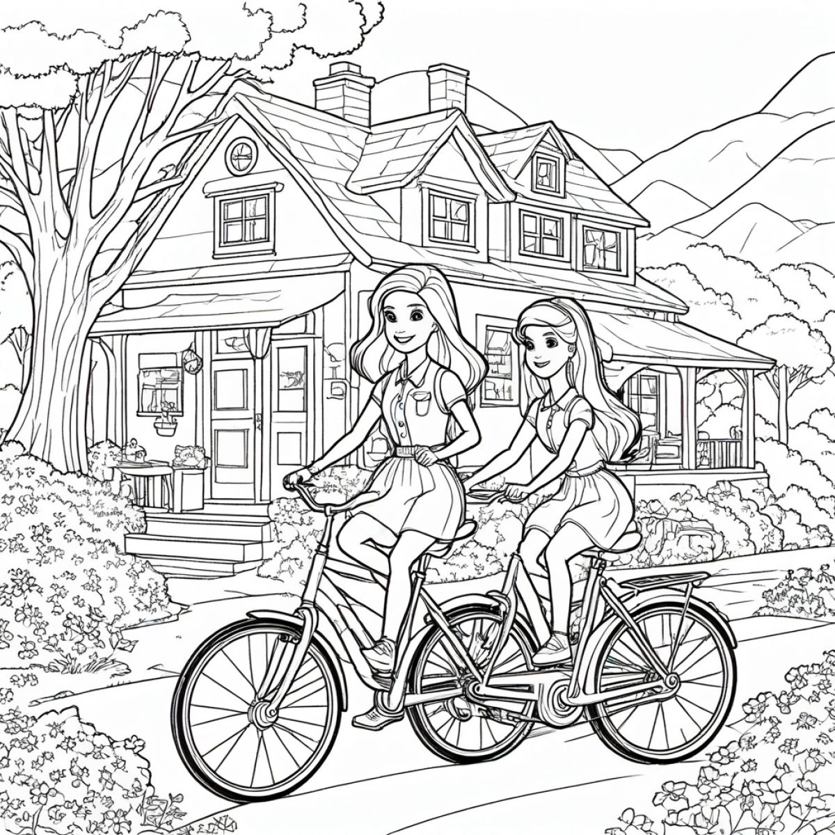 Barbie's Whimsical Cycling Journey