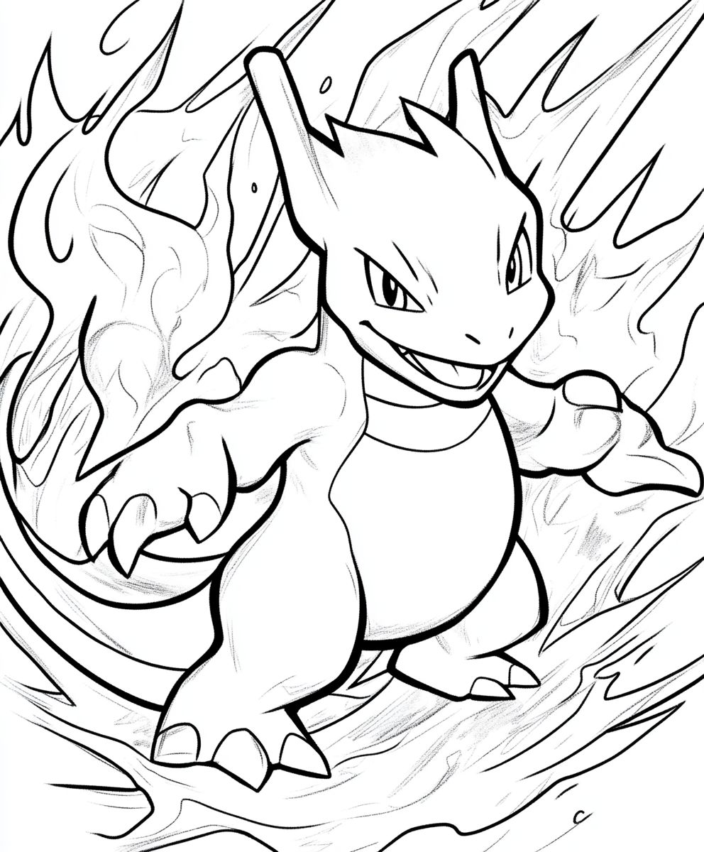 Charizard Playing with a Flame