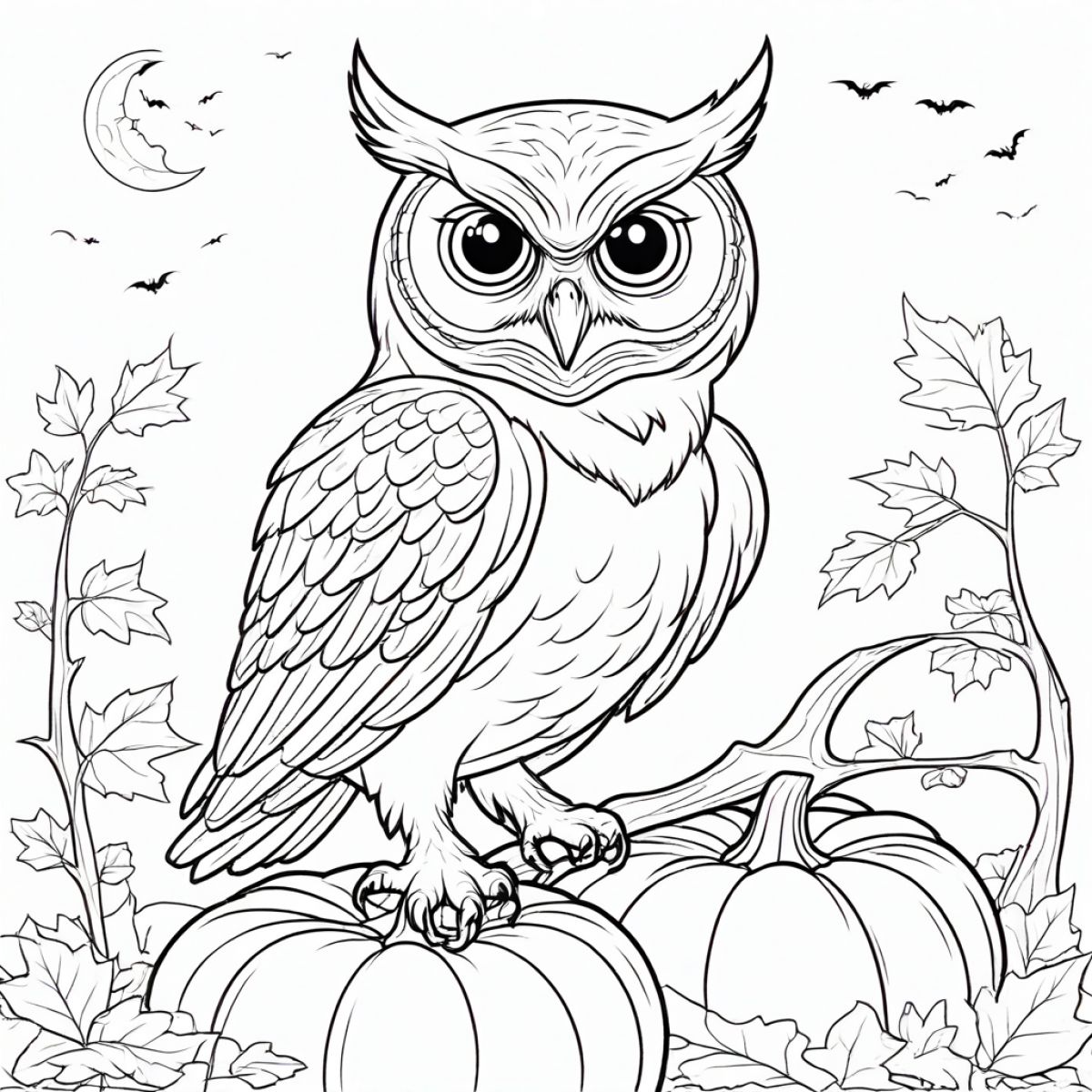 Charming Halloween Owl Scenes