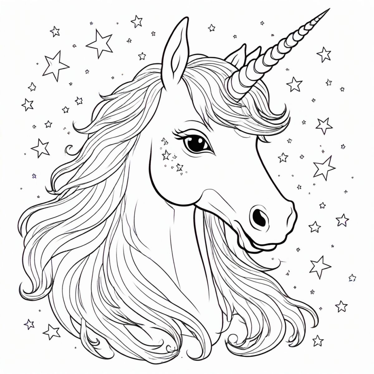 Enchanted Unicorn Head Art