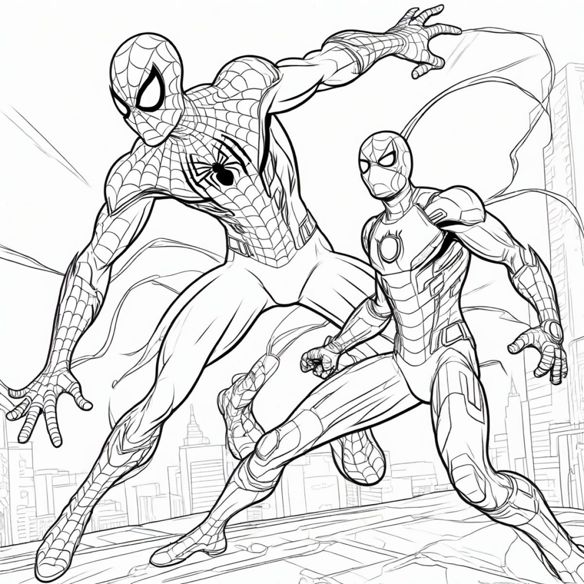 Epic Duo Spider-Man and Iron Man