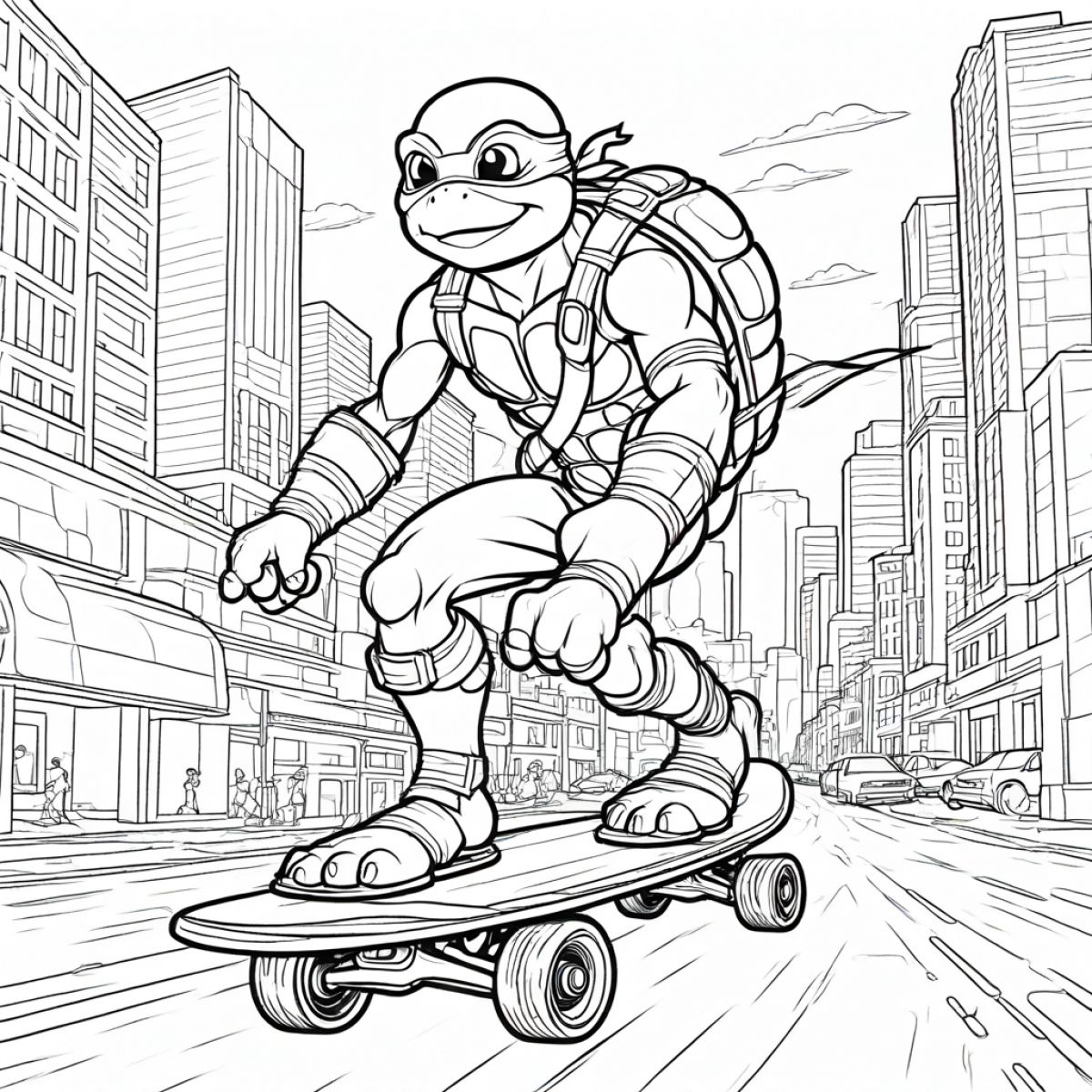 Exciting Turtle Skateboard Adventure