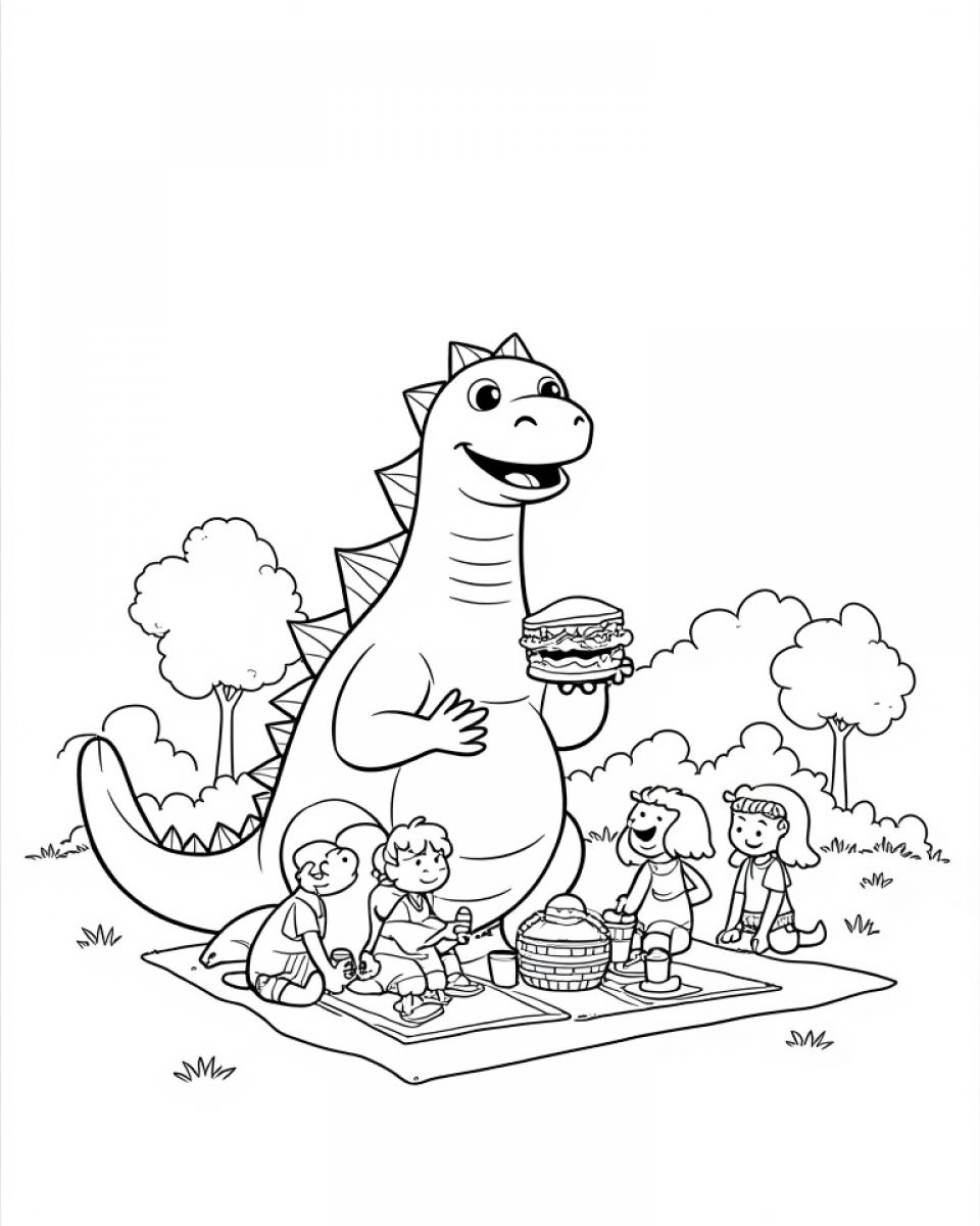 Godzilla at a Friendly Picnic