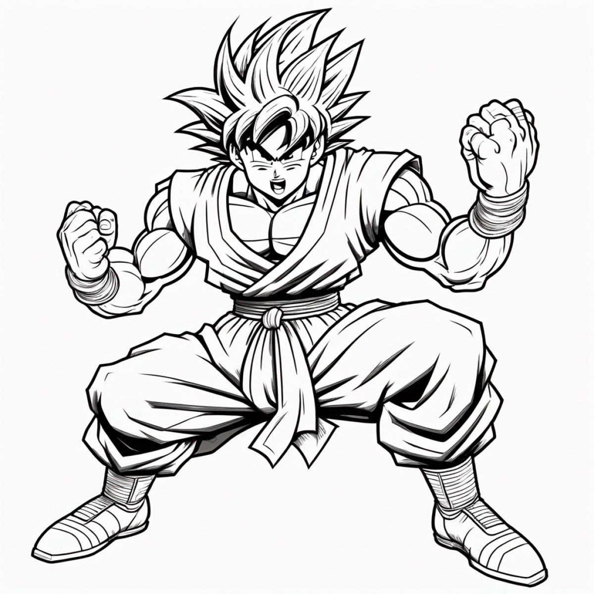 Goku in Fighting Stance