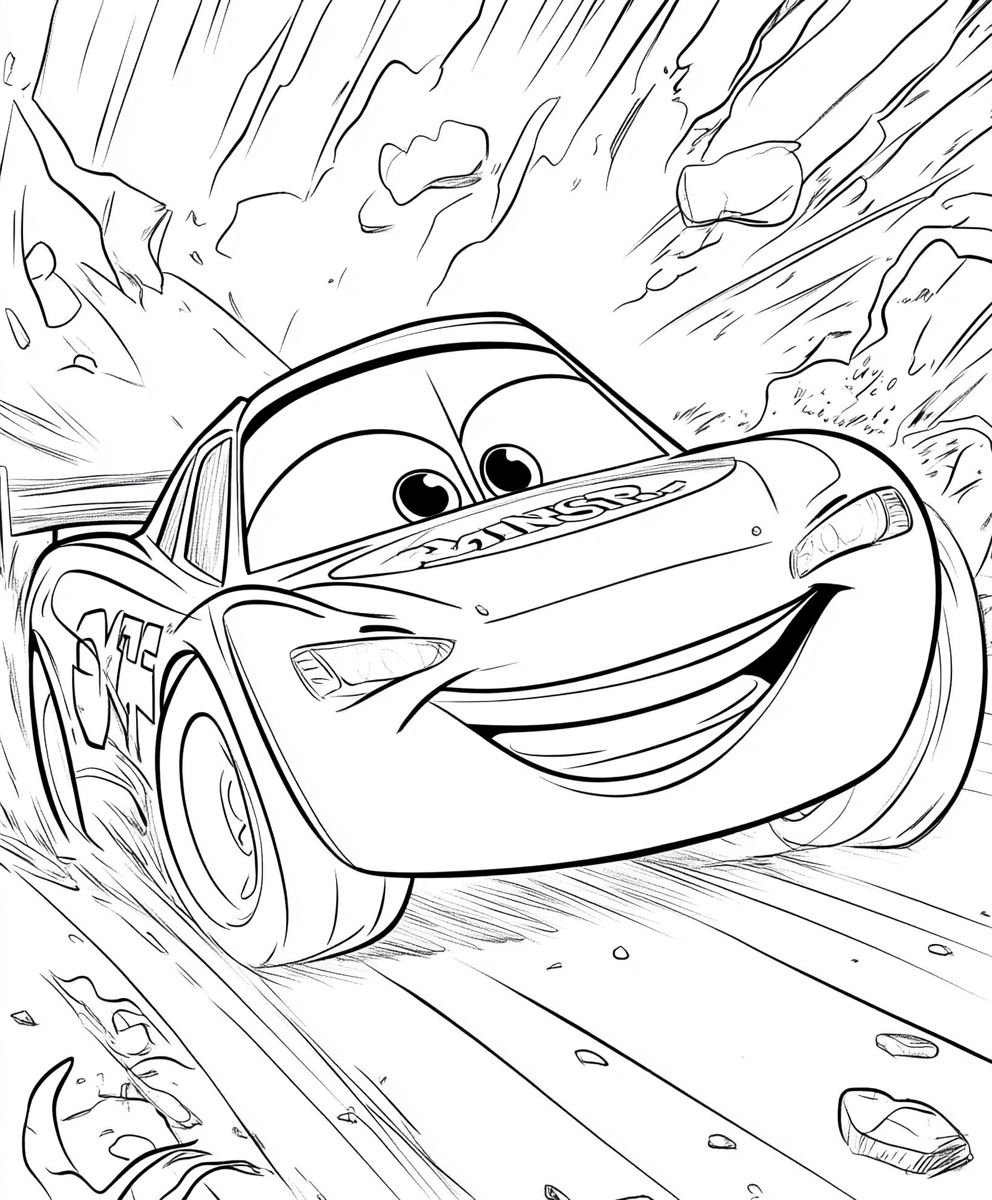 Lightning McQueen Close-Up Smile