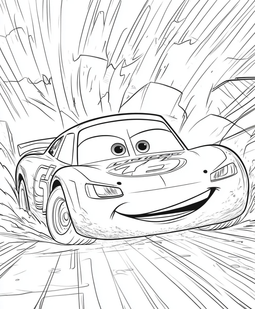 Lightning McQueen Ready to Race