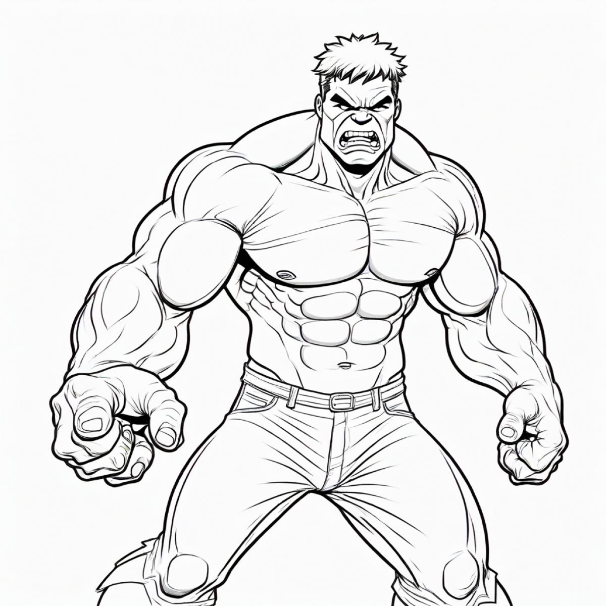 Mighty Green Giant Posing Art