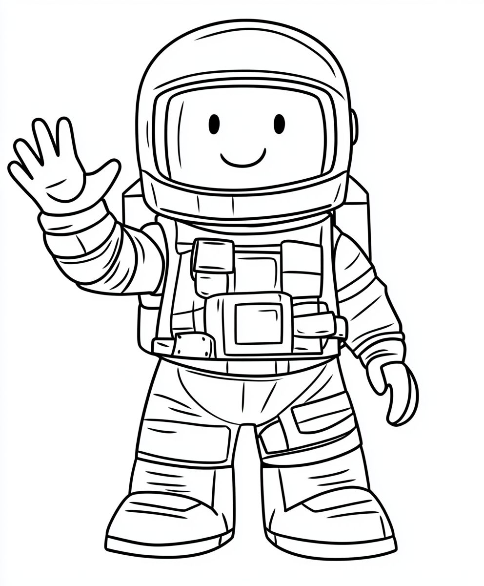 Roblox Character in a Spacesuit