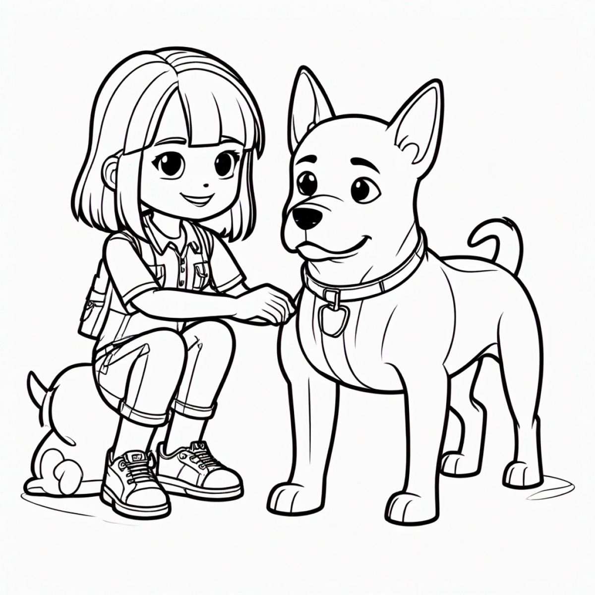 Roblox Character with a Pet Dog