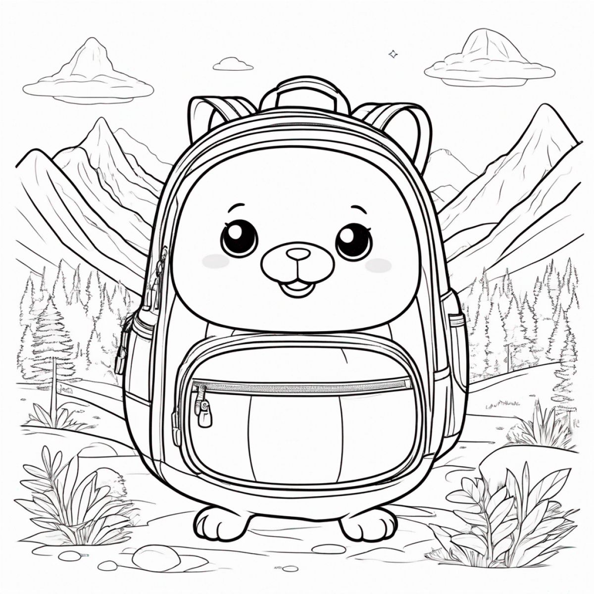 Squishmallow with a Backpack