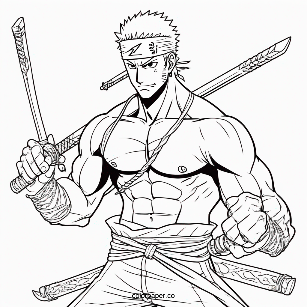 Zoro with Swords